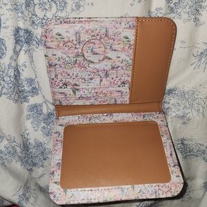 Floral and Tan Passport Holder